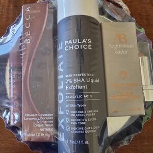 Paula's Choice Exfoliant with Becca Concealer and Augustinus Bader Cream Set